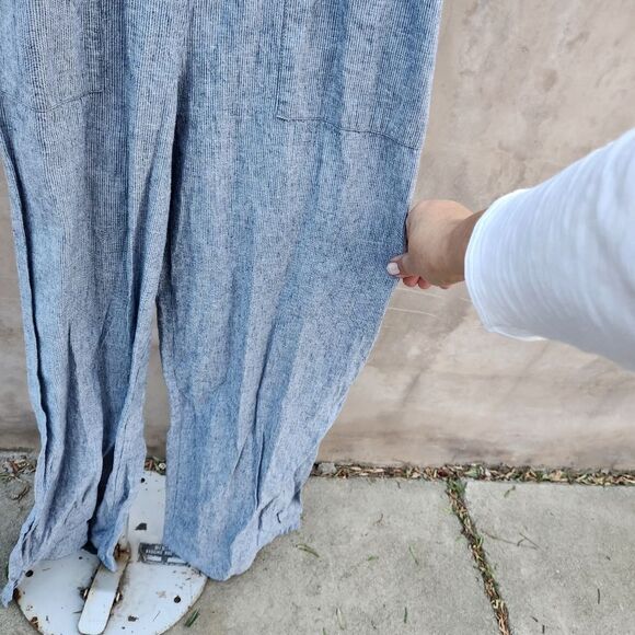 Lucky brand wide leg linen blend jumpsuit - Picture 8 of 8